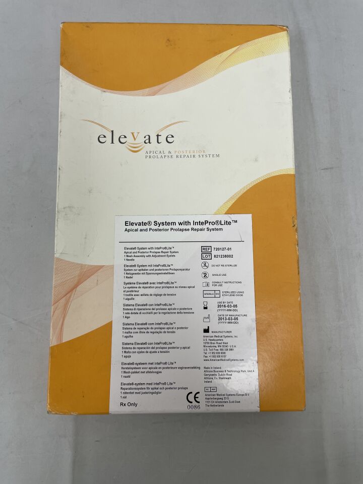 720127-01 - AMERICAN MEDICAL SYSTEMS - Elevate System With IntePro Lite, Apical And Posterior Prolapse Repair System, (BX/1) - ( Expiry Date: 2016-03-05 )