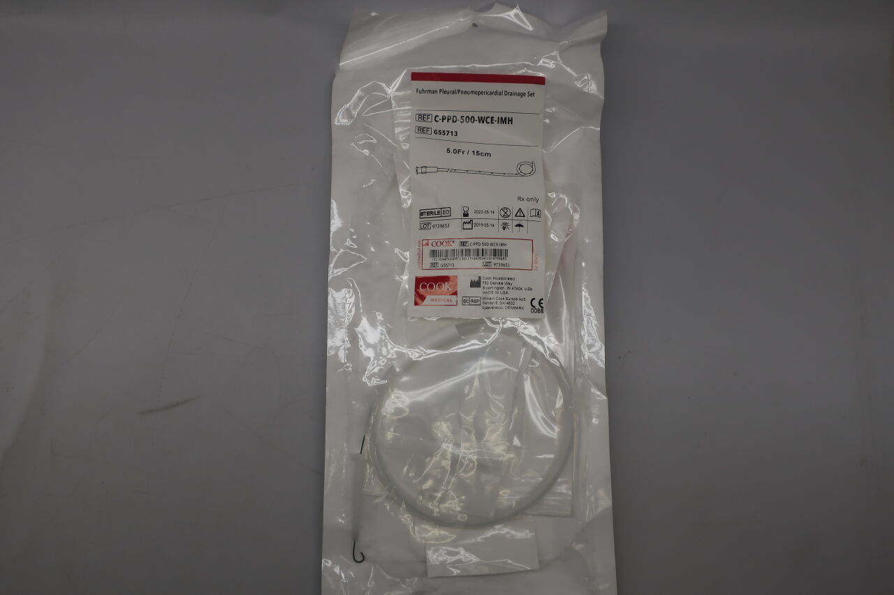 G55713 - COOK - Fuhrman Pleural/Pneumopericardial Drainage Set, (EA) - ( Expiry Date: 2024-04-02 )