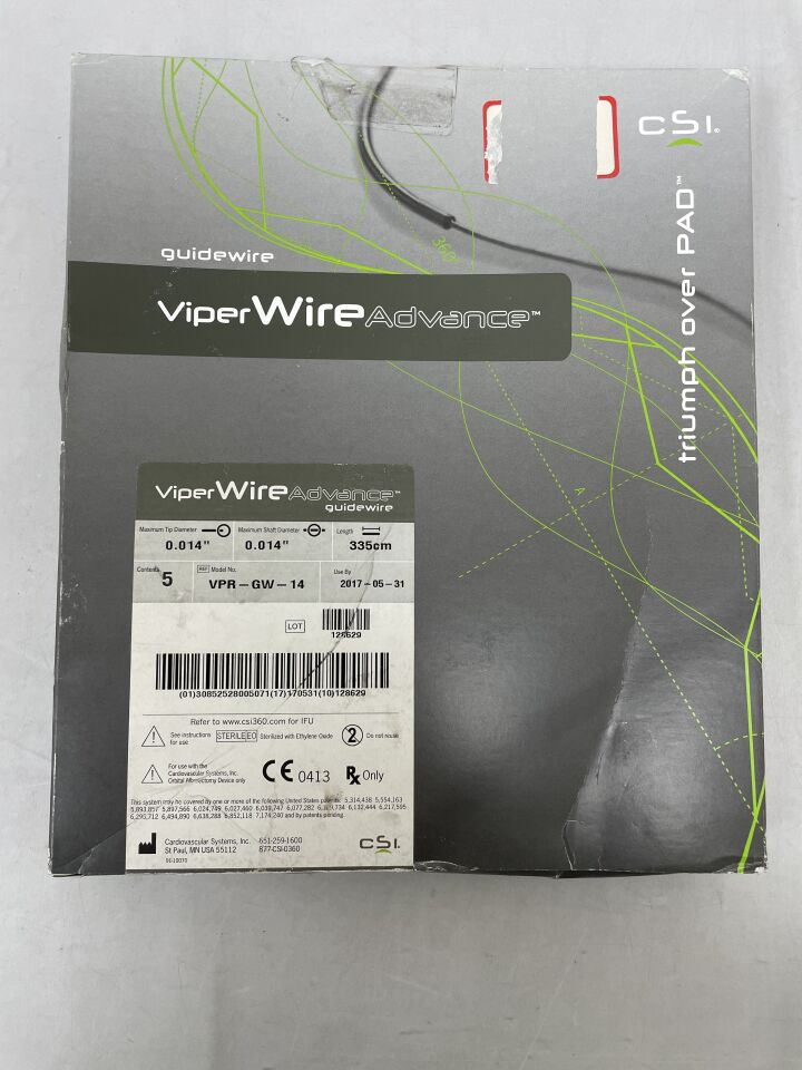 VPR-GW-14 - CSI - Viperwire Advance Peripheral Guide Wire 0.014" x 0.014" x 335cm , () - ( Expiry Date: 2017-05-31 )