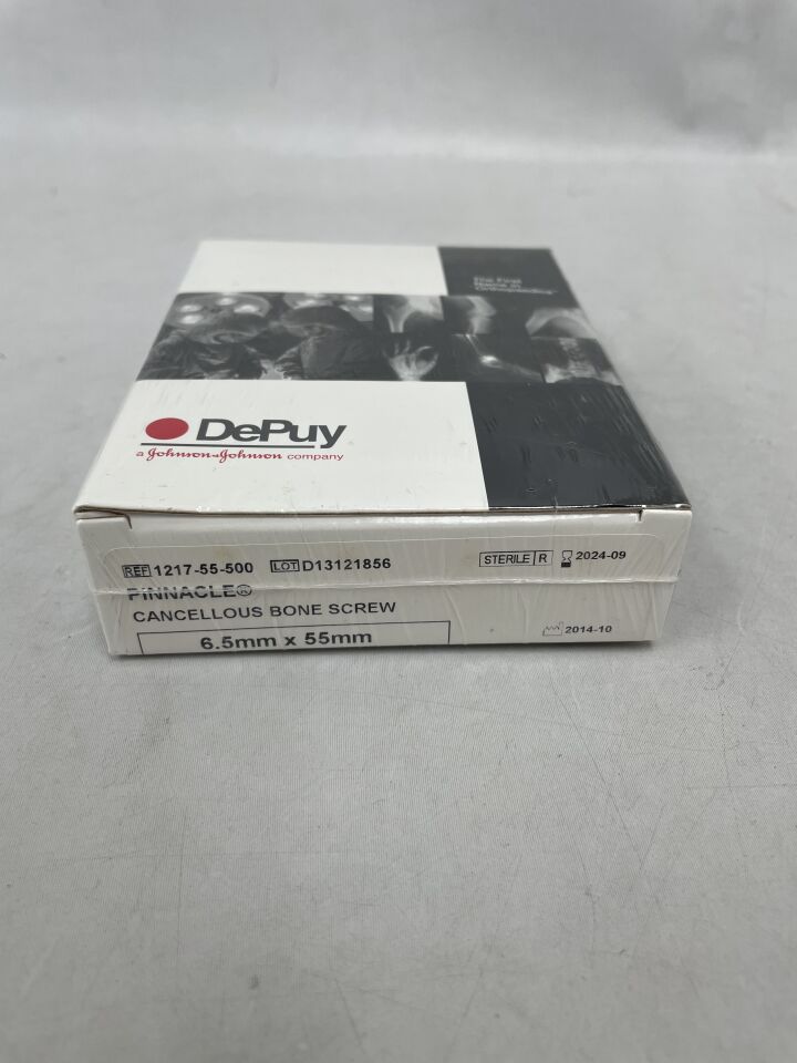 1217-55-500 - DEPUY - Pinnacle Cancellous Bone Screw 6.5mm x 55mm, (BX/1) - ( Expiry Date: 2024-09-30 )
