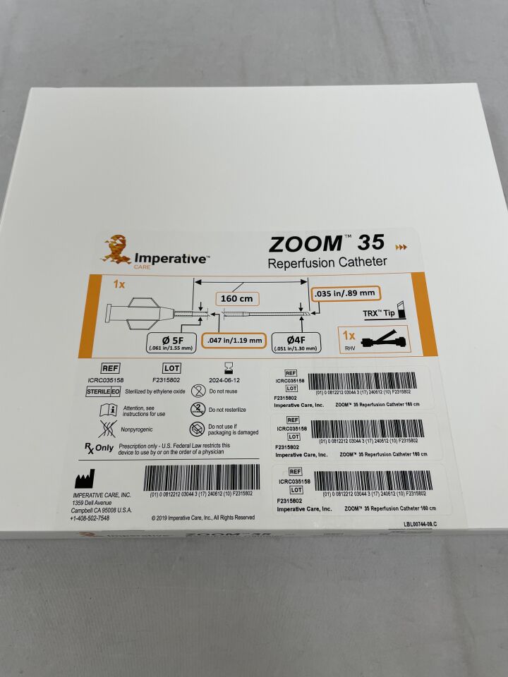 ICRC035158 - IMPERATIVE CARE - Zoom 35 Reperfusion Catheter, (BX/1) - ( Expiry Date: 2024-06-12 )
