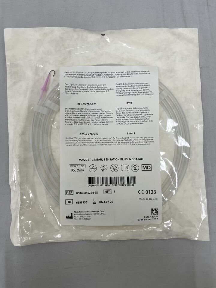 0684-00-0254-25 - MAQUET - DataScope Linear Sensation Plus, Mega IAB, .025in x 260cm, (EA) - ( Expiry Date: 2024-07-26 )