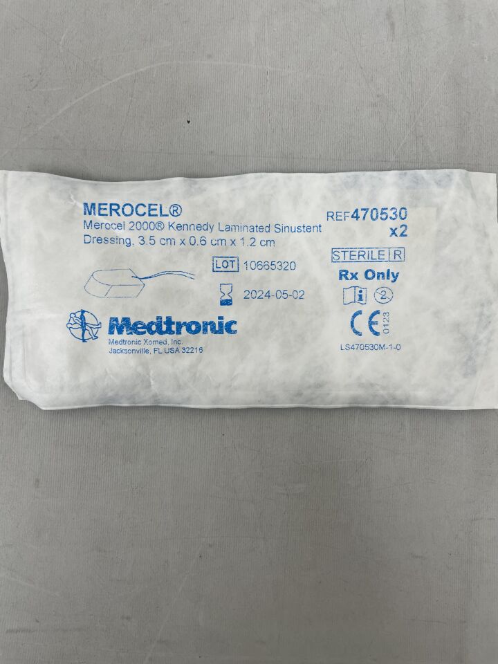 470530 - MEDTRONIC - Kennedy Laminated Sinustent Dressing 3.5cm x 0.6cm x 1.2cm, (EA) - ( Expiry Date: 2024-05-09 )