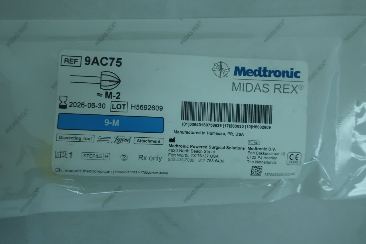 9AC75 - MEDTRONIC - Midas Rex Legend, Acorn 9cm, 7.5mm, (EA) - ( Expiry Date: 2017-05-02 )