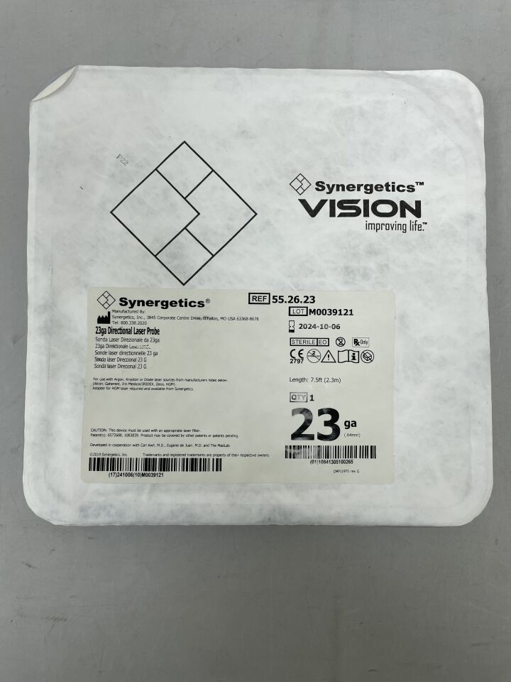 55.26.23 - SYNERGETICS - 23G Directional Laser Probe, (EA) - ( Expiry Date: 2024-10-06 )