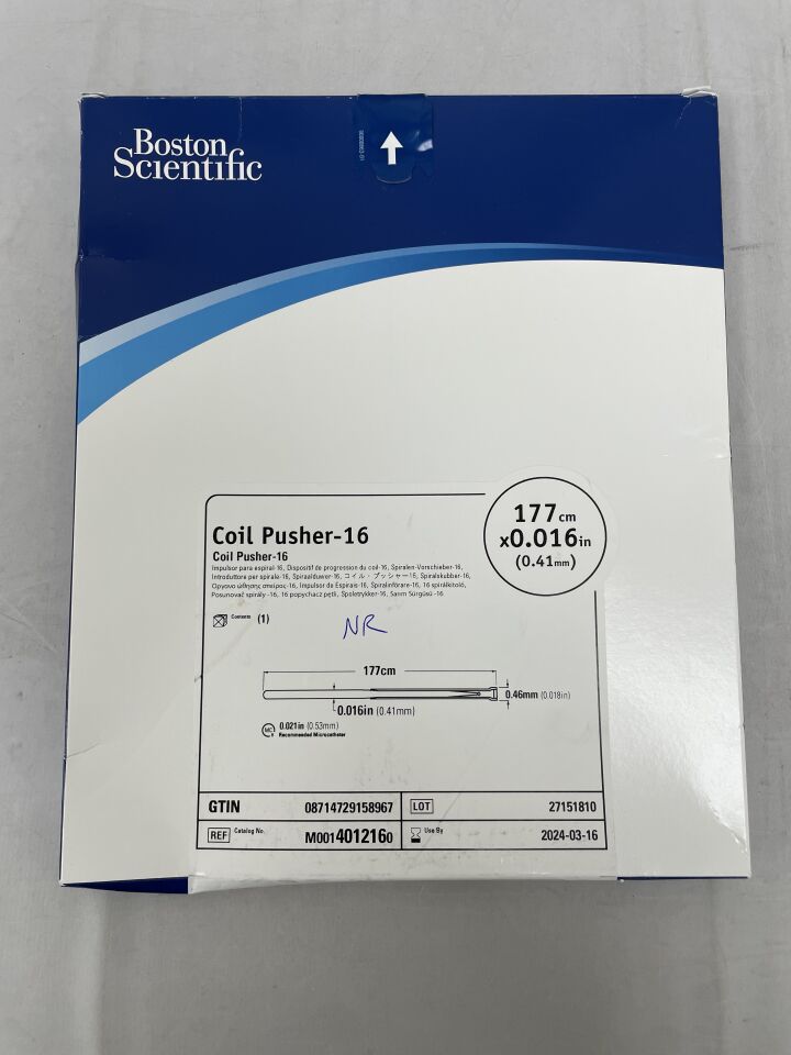 401216 - BOSTON SCIENTIFIC - Coil Pusher-16 - 177cm x .016", (BX/1) - ( Expiry Date: 2024-03-16 )