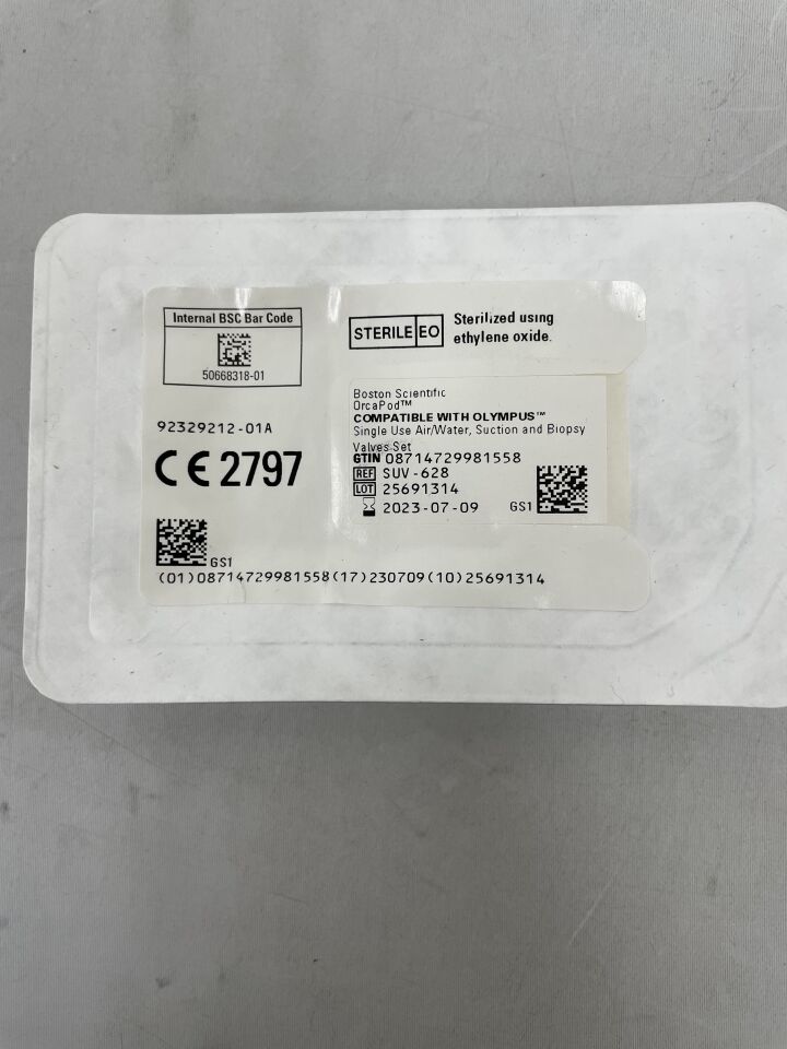 SUV-628 - BOSTON SCIENTIFIC - OrcaPod Single-Use Air/ Water, Suction and Biopsy Valve Set, (EA) - ( Expiry Date: 2023-07-09 )