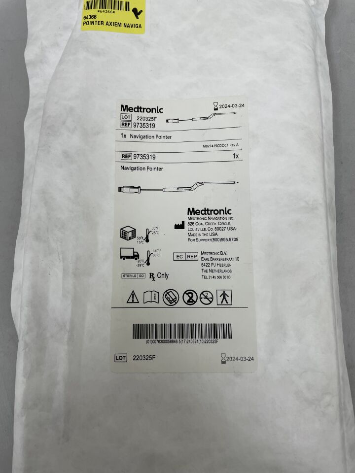 9735319 - MEDTRONIC - AxiEM Tracer Pointer, (EA) - ( Expiry Date: 2024-03-24 )
