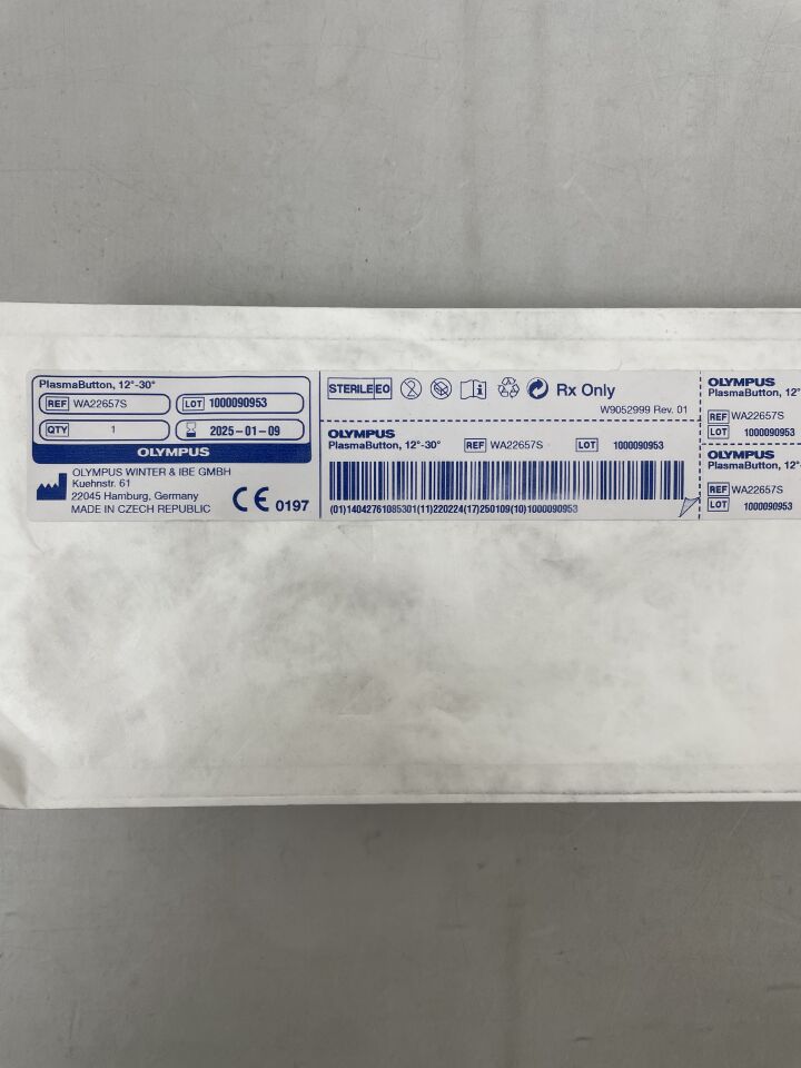 WA22657S - OLYMPUS - PlasmaButton HF-Resection Electrode For OES Pro Resectoscope, 24 Fr Size, 12 to 30° Button Tip, (EA) - ( Expiry Date: 2025-01-09 )
