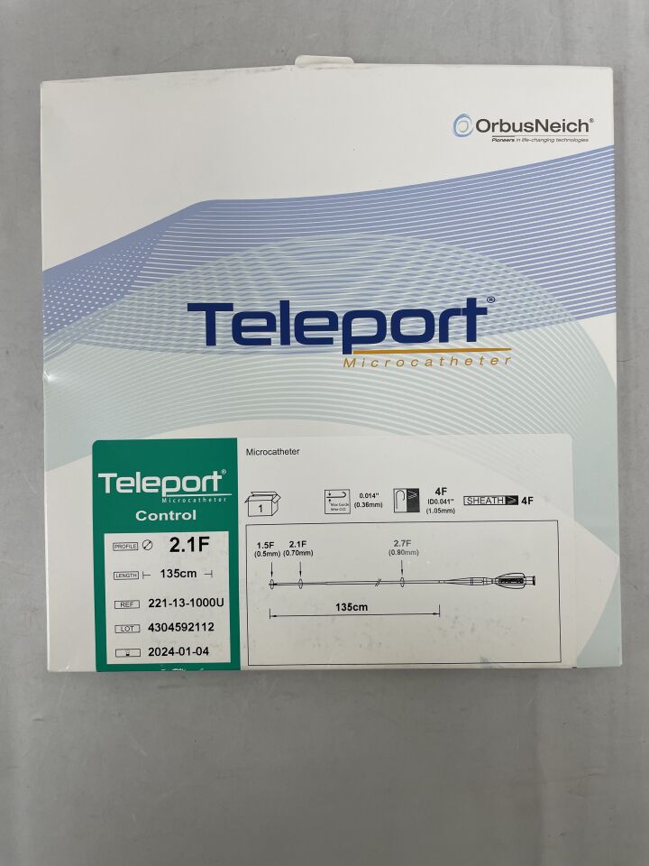 221-13-1000U - ORBUSNEICH - OrbusNeich Teleport Control Microcatheter 2.1F x 135cm, (BX/1) - ( Expiry Date: 2024-01-04 )