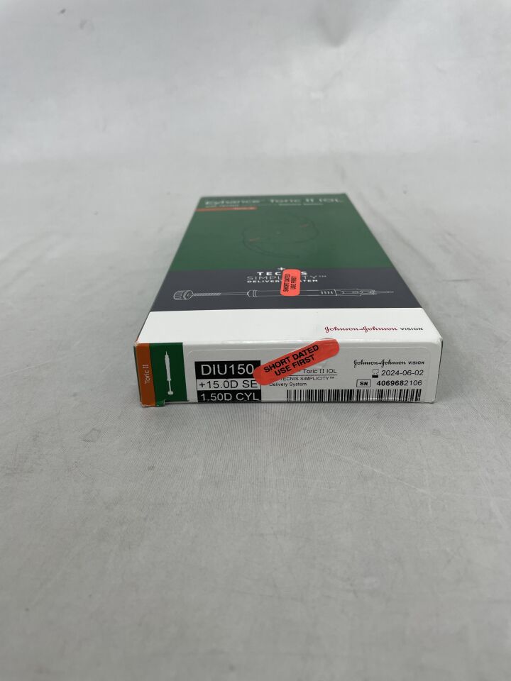 DIU150U150 - JOHNSON & JOHNSON - TECNIS Eyhance Toric II IOL, +15.0D, (BX/1) - ( Expiry Date: 2024-06-02 )