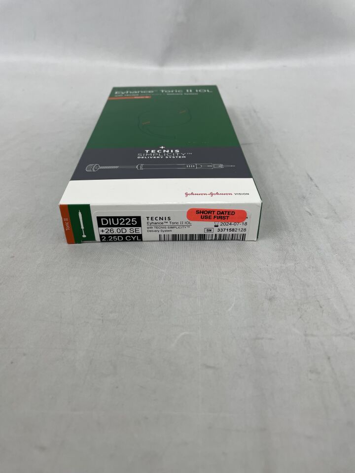 DIU225U260 - JOHNSON & JOHNSON - TECNIS Eyehance Toric II IOL with TECNIS Simplicity Delivery System, +26.0D, (BX/1) - ( Expiry Date: 2024-07-18 )
