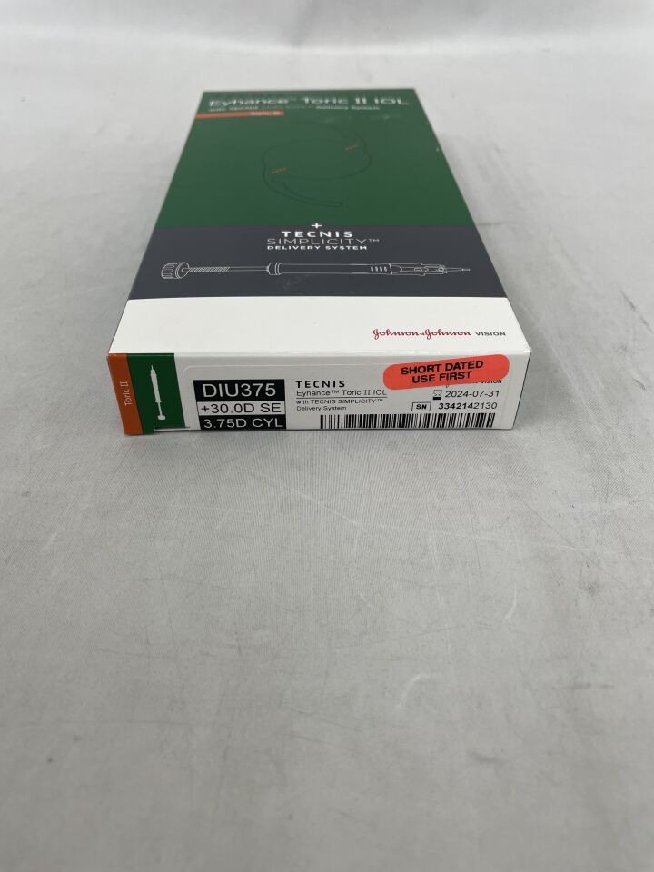 DIU375U300 - JOHNSON & JOHNSON - TECNIS Eyehance Toric II IOL with TECNIS Simplicity Delivery System, +30.0D, (BX/1) - ( Expiry Date: 2024-07-31 )