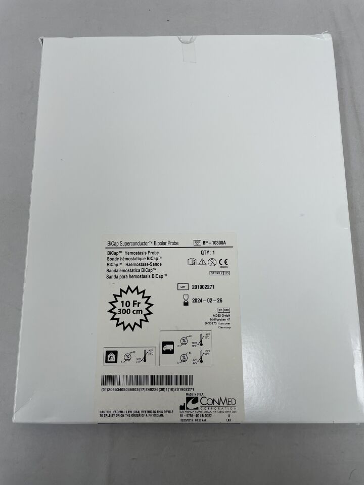 BP-10300A - CONMED - BiCap Multi-Electrode Bipolar Hemostasis Probe 10F x 300cm, (BX/1) - ( Expiry Date: 2024-02-26 )