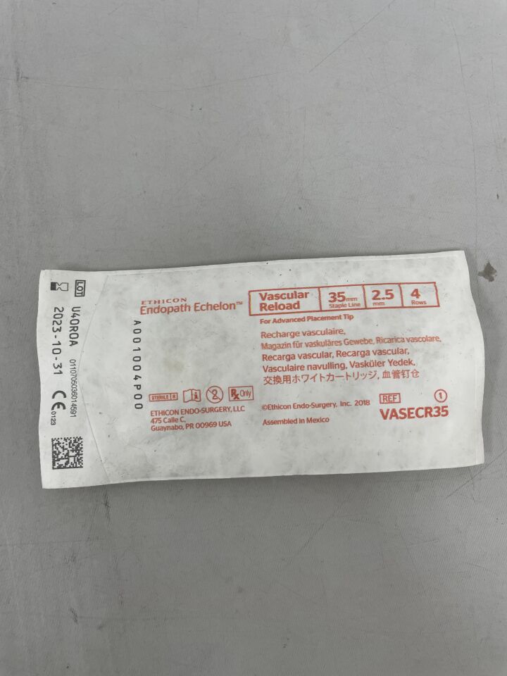 VASECR35 - ETHICON - Echelon Endopath Stapler Reload, For Advanced Placement Tip, () - ( Expiry Date: 2023-10-31 )