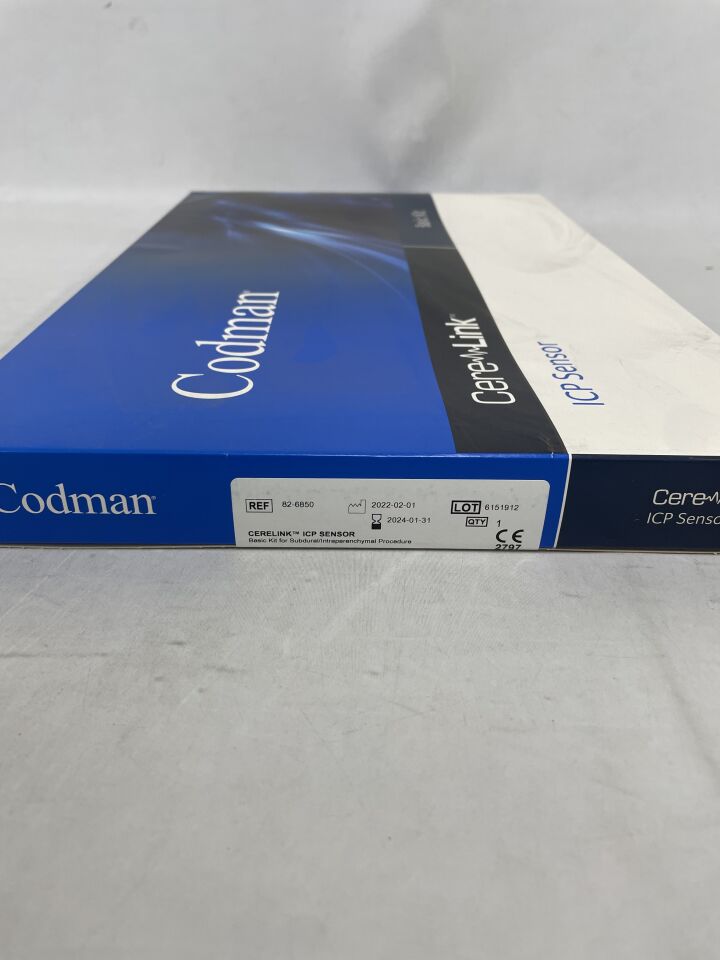 82-6850 - INTEGRA - Codman CereLink ICP Sensor, Basic Kit for Subdural/Intraparenchymal Procedure, (BX/1) - ( Expiry Date: 2024-01-31 )
