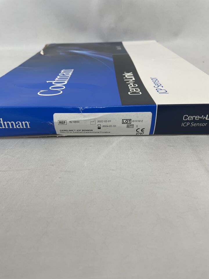82-6850 - INTEGRA - Codman CereLink ICP Sensor, Basic Kit for Subdural/Intraparenchymal Procedure, (BX/1) - ( Expiry Date: 2024-01-31 )