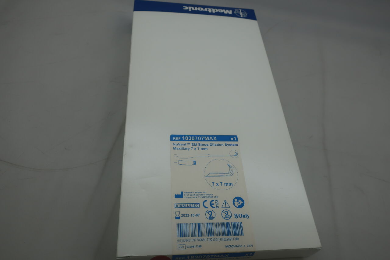 1830707MAX - MEDTRONIC - Nuvent Maxillary Balloon Seeker, 7 OD x 17 mm Length, (BX/1) - ( Expiry Date: 2024-05-12 )