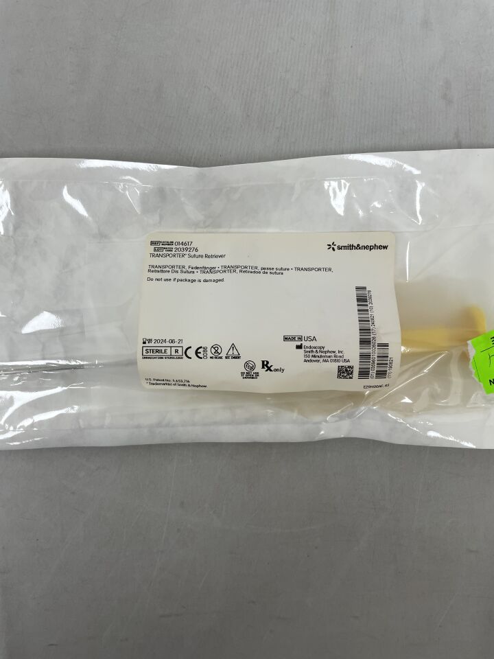 14617 - SMITH & NEPHEW - TRANSPORTER Suture Retriever, (EA) - ( Expiry Date: 2024-08-21 )
