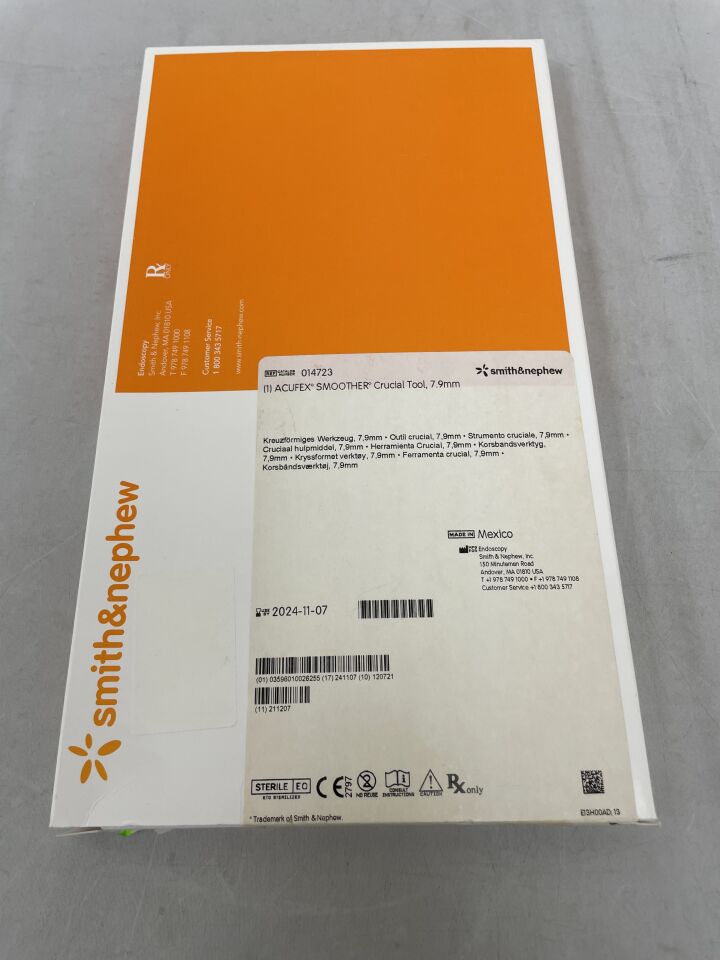 14723 - SMITH & NEPHEW - Acufex Smoother Crucial Tool, 7.9mm, (BX/1) - ( Expiry Date: 2024-11-07 )