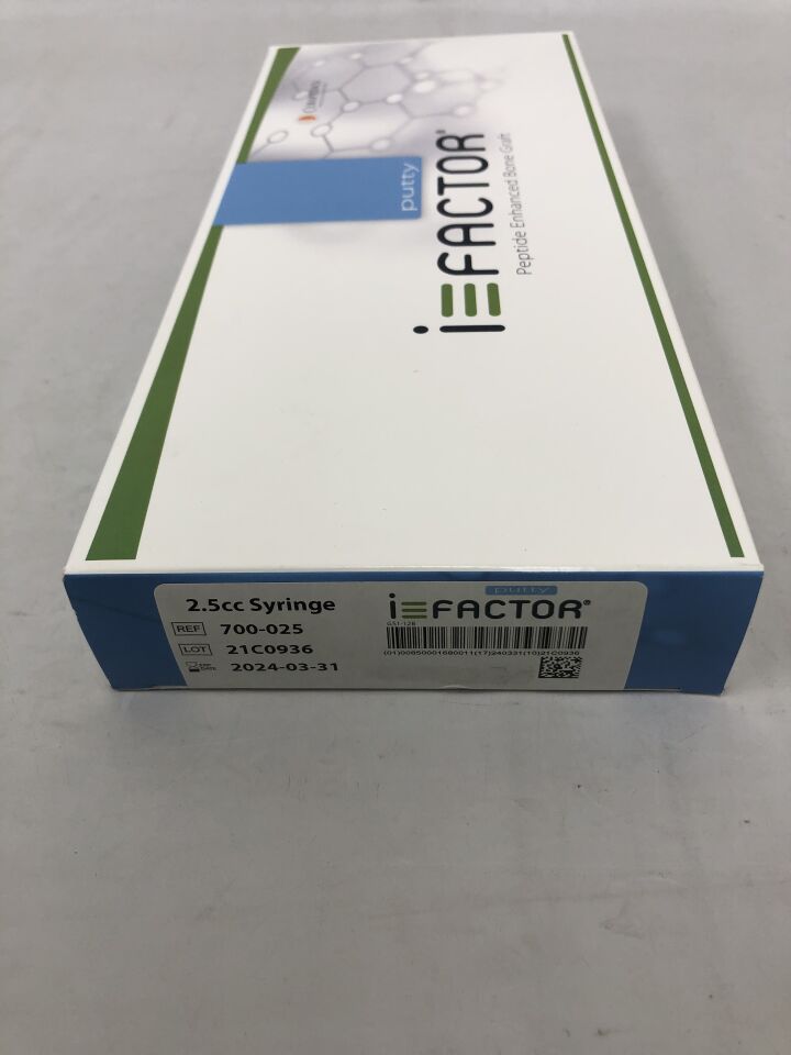 700-025 - CERAPEDICS - I-Factor Peptide Enhanced Bone Graft Putty, 2.5cc, () - ( Expiry Date: 2024-10-31 )