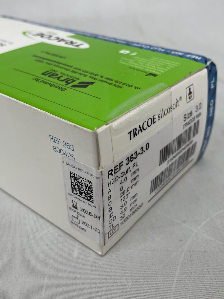 363-3.0  -  TRACOE  -  Silcosoft Tracheostomy Tube for Children, Size 3.0 , ( BX/1 )  -  ( Expiry Date : 2026-03-31 )
