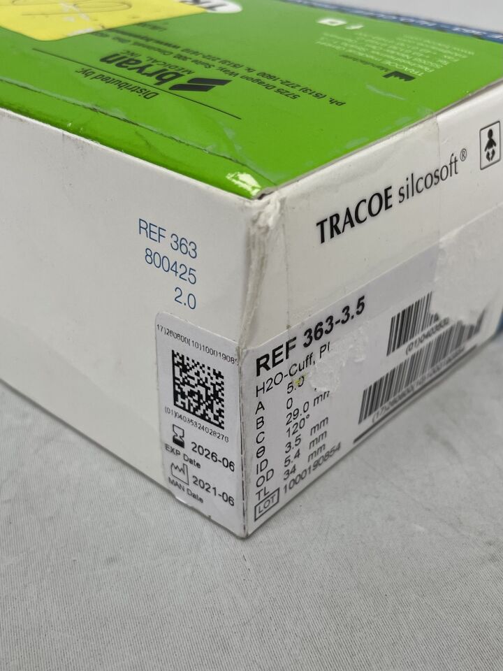 363-3.5  -  TRACOE  -  Silcosoft Tracheostomy Tube for Children, Size 3.5 , ( BX/1 )  -  ( Expiry Date : 2026-06-30 )