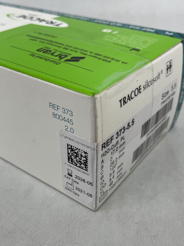 373-5.5  -  TRACOE  -  Silcosoft Tracheostomy Tube for Children, Size 5.5 , ( BX/1 )  -  ( Expiry Date : 2026-05-31 )