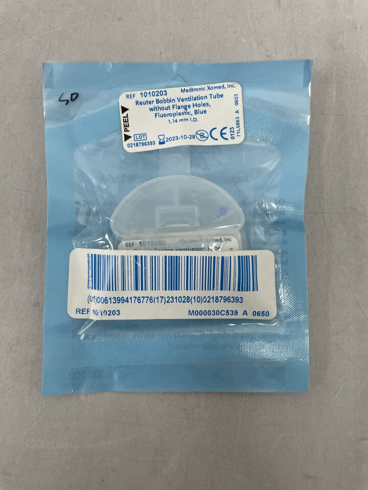 1010203 - MEDTRONIC - Fluoroplastic Reuter Bobbin Ventilation Tube without Flange Holes, 1.14 mm, (EA) - ( Expiry Date: 2023-10-28 )