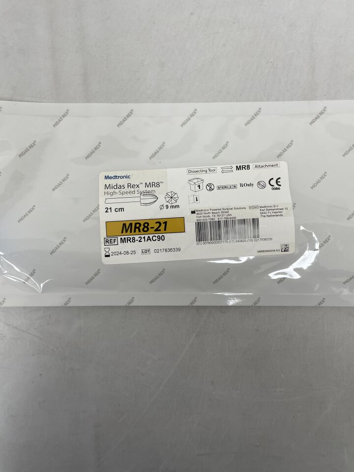 MR8-21AC90 - MEDTRONIC - Midas Rex MR8 High Speed System, Dissecting Tool, 21cm, (EA) - ( Expiry Date: 2024-08-25 )