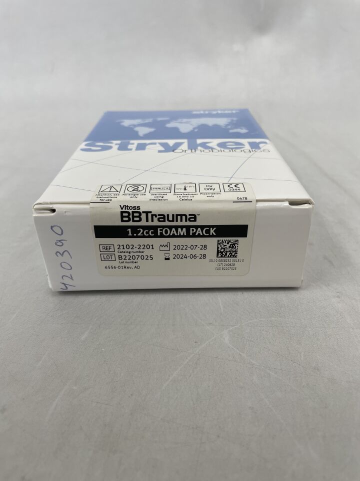 2102-2201 - STRYKER - Orthovita Vitoss BBTrauma 1.2cc Foam Pack, (BX/1) - ( Expiry Date: 2024-06-28 )