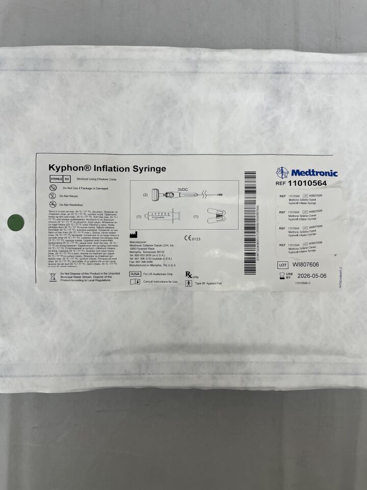 11010564  -  MEDTRONIC  -  Kyphon Inflation Syringe Set , (  )  -  ( Expiry Date : 2026-05-06 )