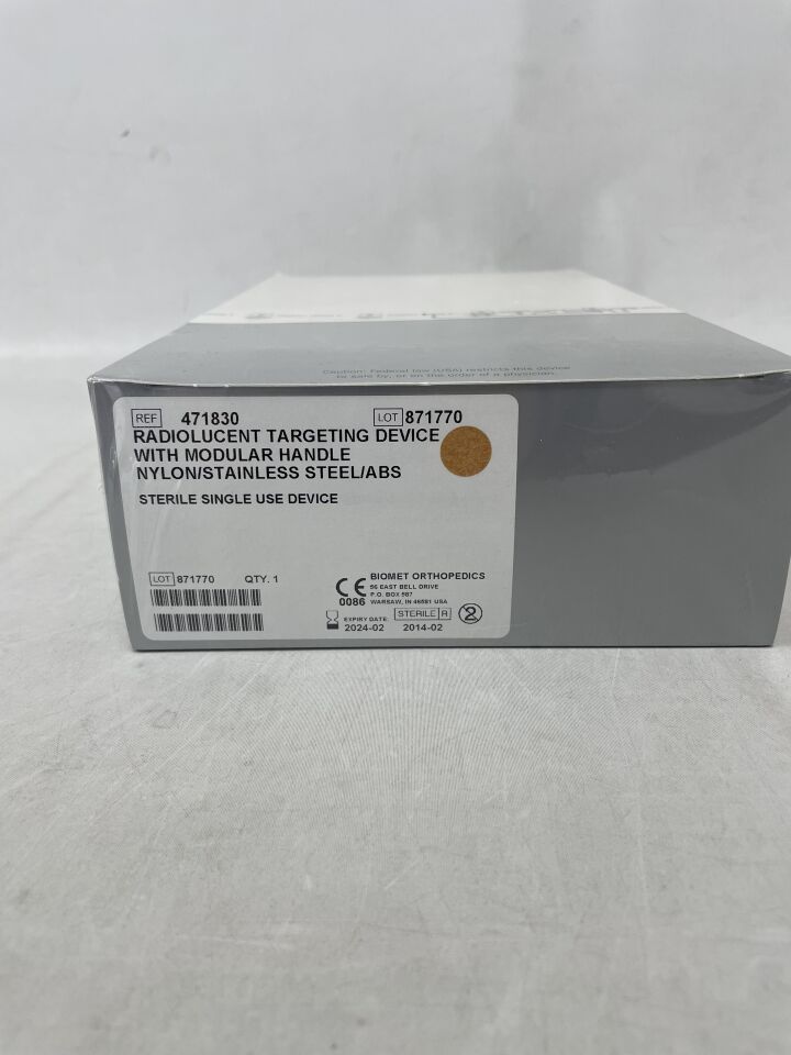 471830 - BIOMET - Radiolucent Targeting Device, (BX/1) - ( Expiry Date: 2024-02-15 )