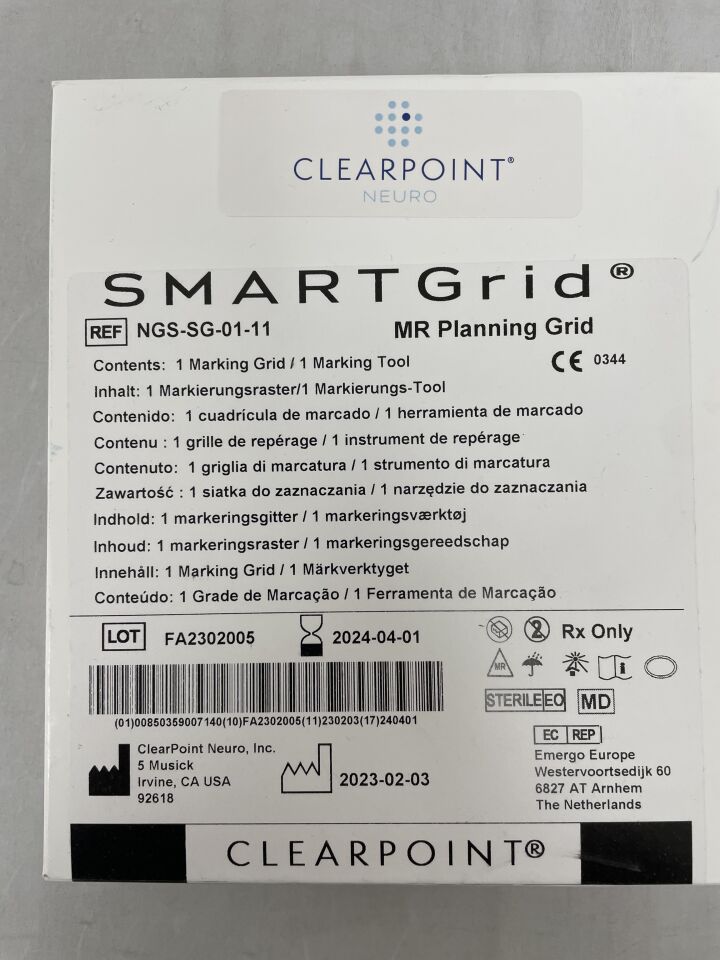 NGS-SG-01-11 - CLEARPOINT - SmartGrid MR Planning Grid , (BX/1) - ( Expiry Date: 2024-04-01 )