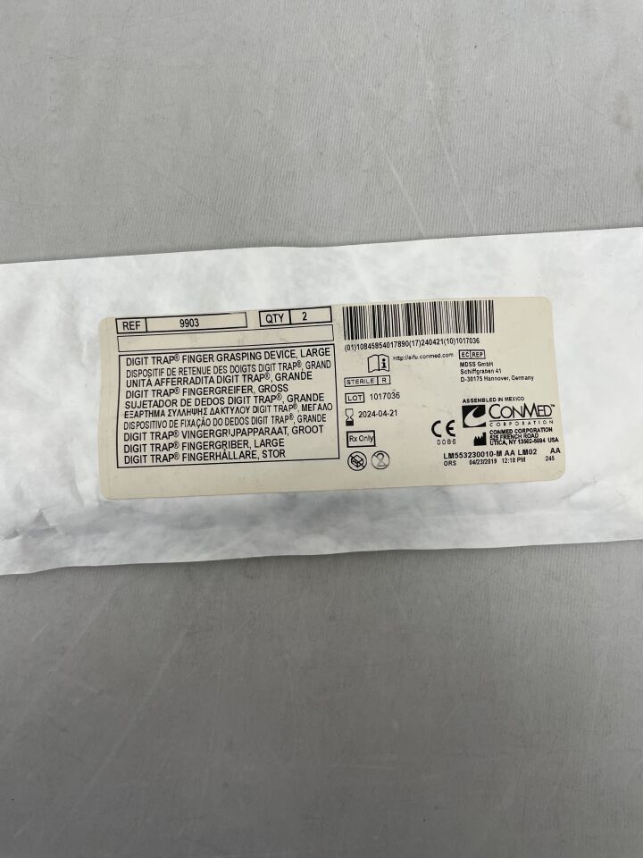 9903 - CONMED - Digit Trap Finger Grasping Device, Large (2/Pkg), (EA) - ( Expiry Date: 2024-04-21 )