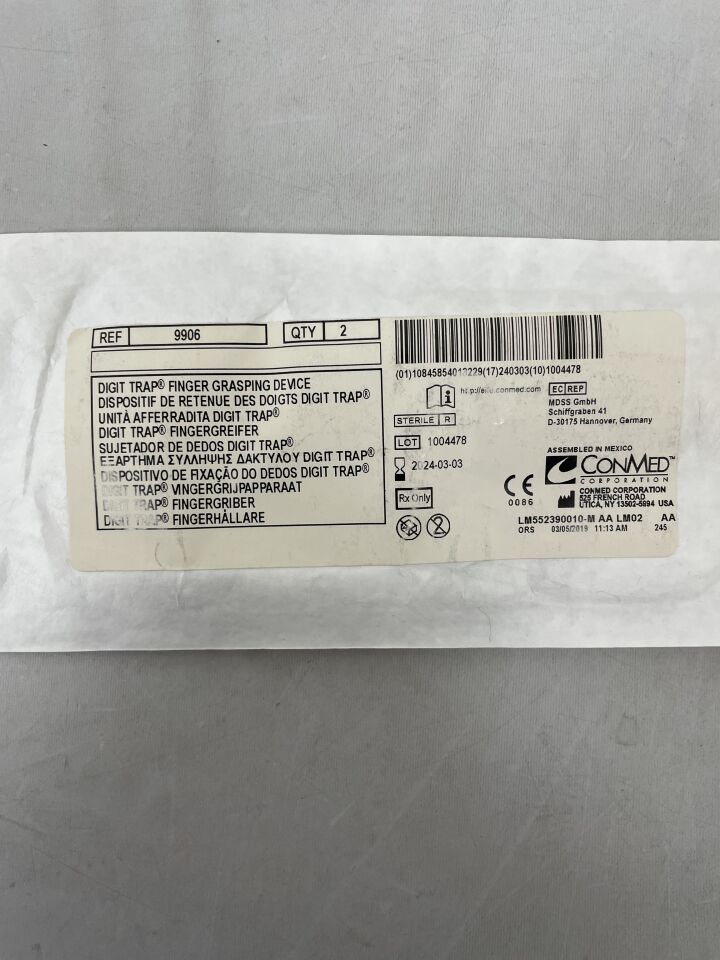 9906 - CONMED - Digit Trap Finger Grasping Device (2/Pack), (EA) - ( Expiry Date: 2024-03-03 )