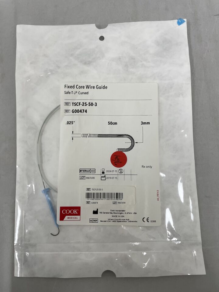 G00474 - COOK - Fixed-Core Wire Guide, (EA) - ( Expiry Date: 2024-07-15 )