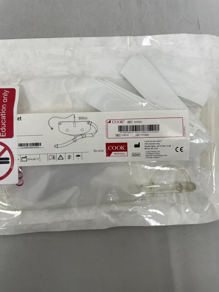 G14516 - COOK - Drainage Pouch Set, Single 300ml, (EA) - ( Expiry Date: 2019-08-19 )