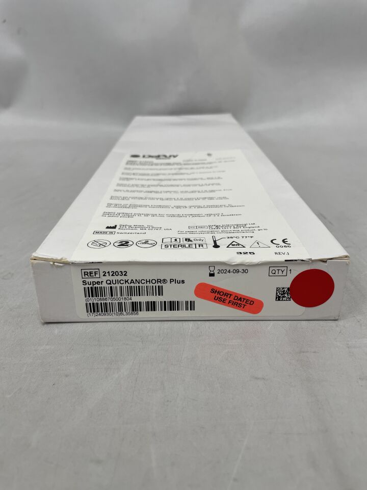 212032 - DEPUY - Super QuickAnchor Plus Anchor with 6 in. #2 Ethibond(CP-2) Suture, (BX/1) - ( Expiry Date: 2024-09-30 )