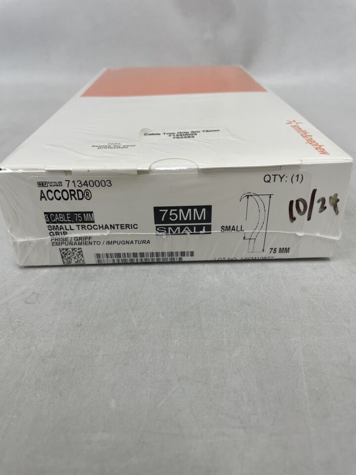 71340003 - SMITH & NEPHEW - ACCORD 3 Cable, 75mm Small Trochanteric Grip, (BX/1) - ( Expiry Date: 2024-10-31 )