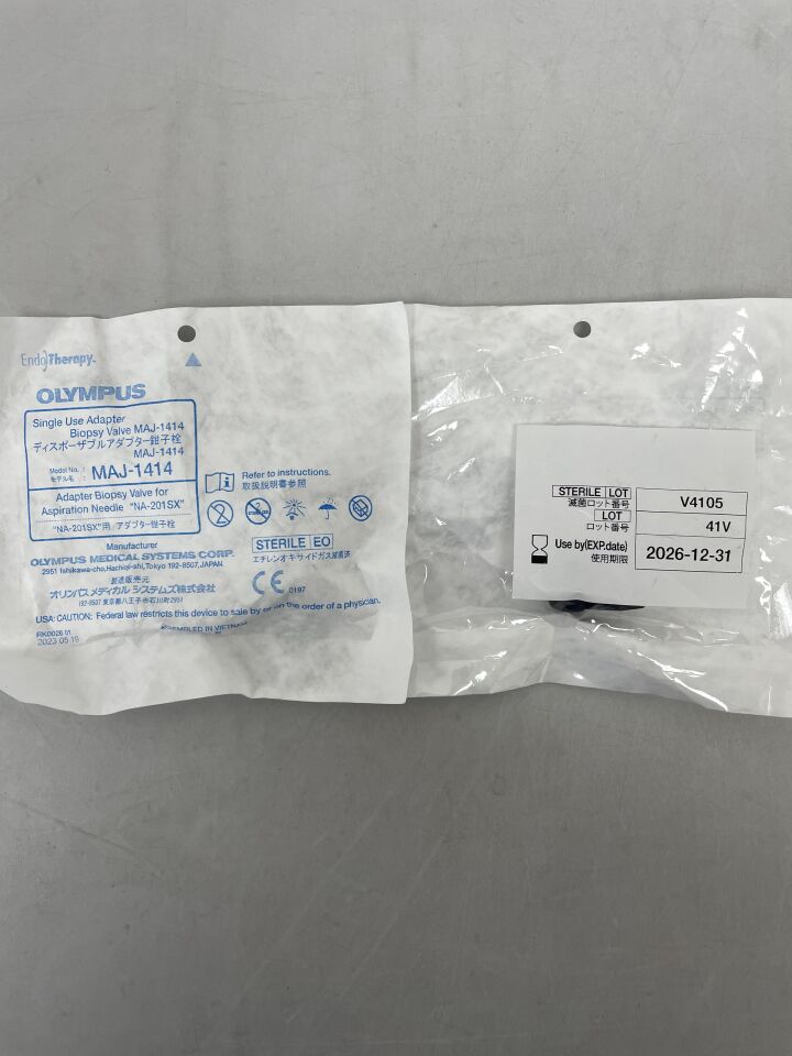 MAJ-1414  -  OLYMPUS  -  Disposable Adapter Biopsy Valve , ( EA )  -  ( Expiry Date : 2026-12-31 )