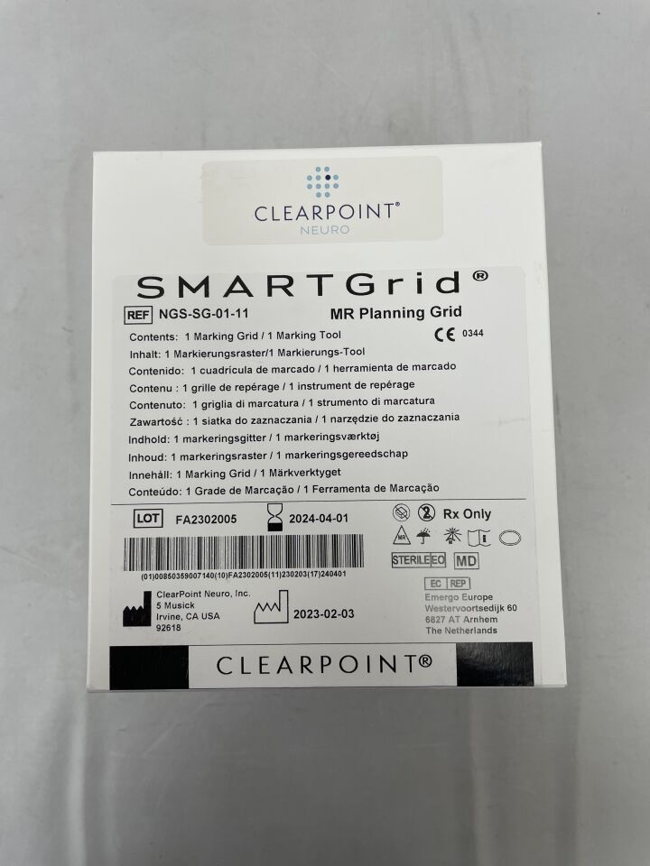 NGS-SG-01-11 - CLEARPOINT - SmartGrid MR Planning Grid, (BX/1) - ( Expiry Date: 2024-04-01 )
