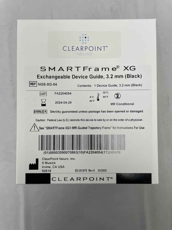 NGS-XG-04 - CLEARPOINT - SMARTFrame XG, Exchangeable Device Guide, 3.2mm, Black, (BX/1) - ( Expiry Date: 2024-04-29 )
