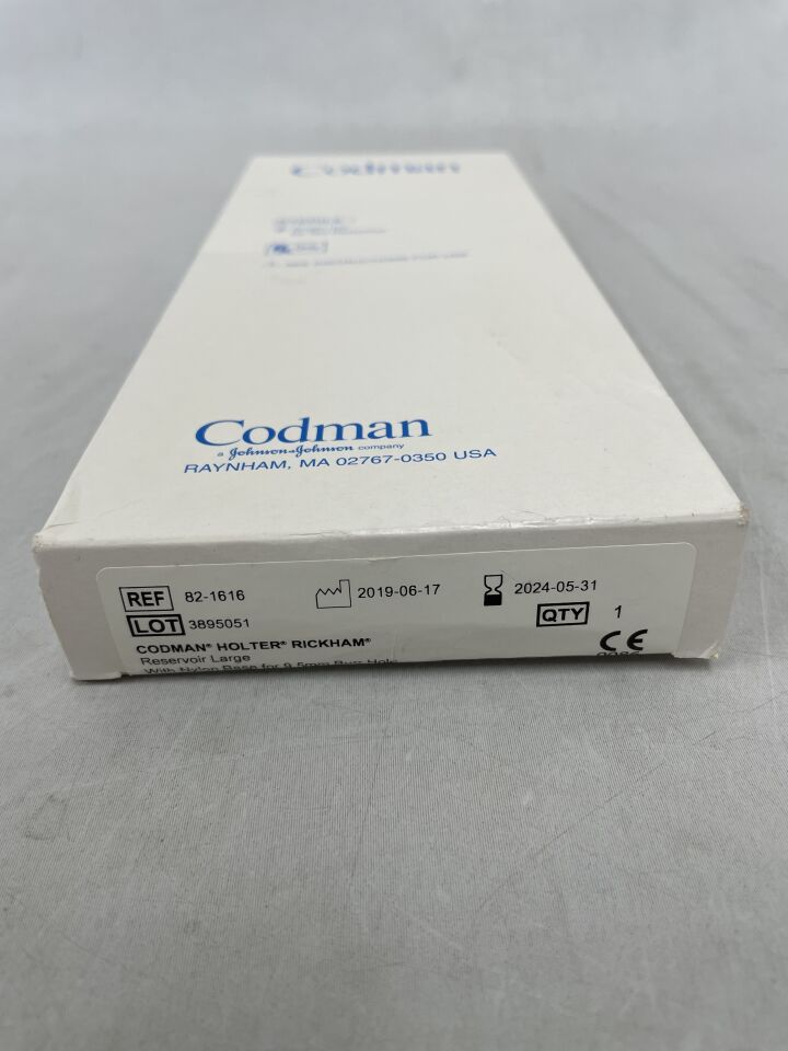82-1616 - CODMAN - Holter Rickham Sterile Ventriculostomy Reservoir, Large, (BX/1) - ( Expiry Date: 2024-05-31 )