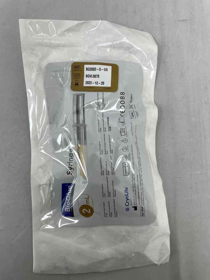 BG3502-5- US - CRYOLIFE - BioGlue Syringe Kit, (EA) - ( Expiry Date: 2023-12-20 )