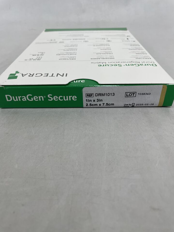DRM1013 - INTEGRA - DuraGen Secure Dural Regeneration Matrix, 2.5 x 7.5cm, (BX/1) - ( Expiry Date: 2025-02-28 )