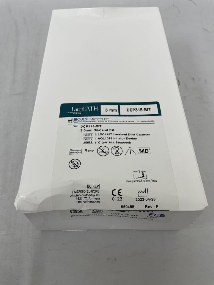 DCP315-BIT - QUEST MEDICAL - LacriCATH DCP 3.0 Bilateral Kit, (BX/1) - ( Expiry Date: 2025-02-28 )