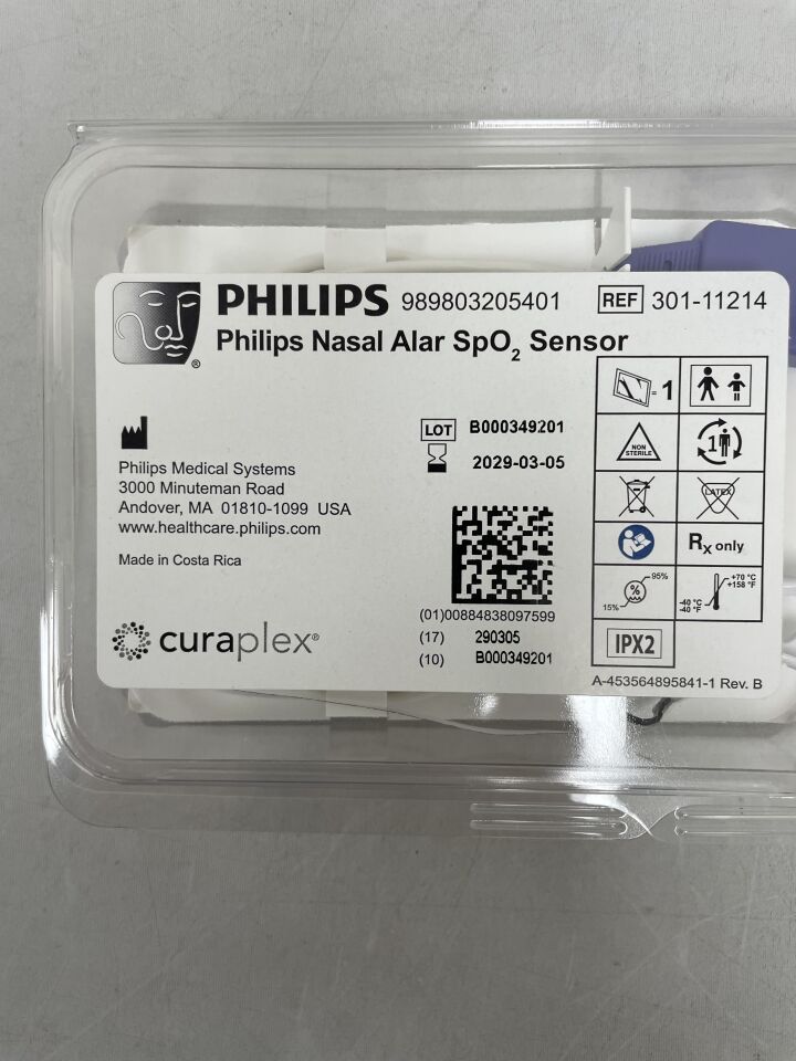301-11214 - PHILIPS - philips nasal alar disposable spo2 sensor, (EA) - ( Expiry Date: 2029-03-05 )