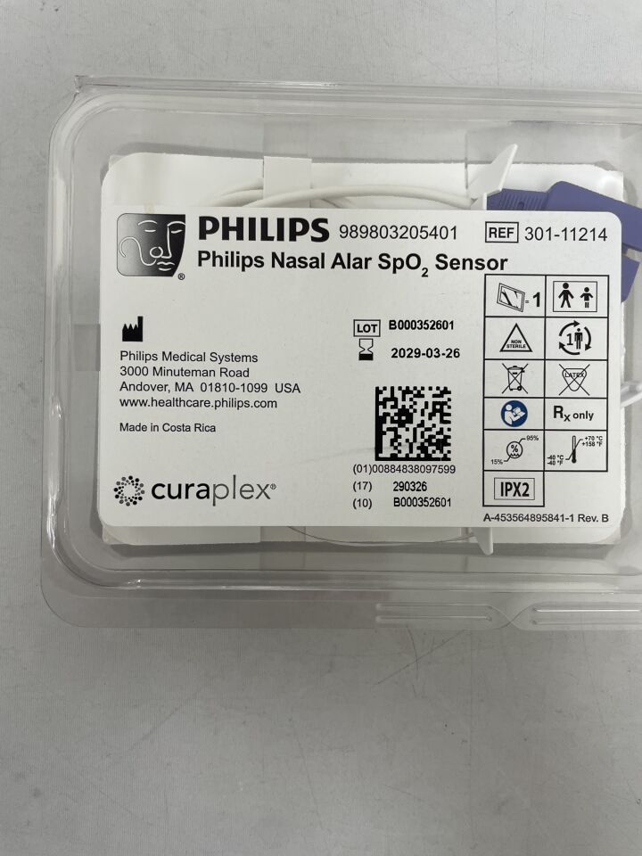 301-11214 - PHILIPS - philips nasal alar disposable spo2 sensor, (EA) - ( Expiry Date: 2029-03-26 )