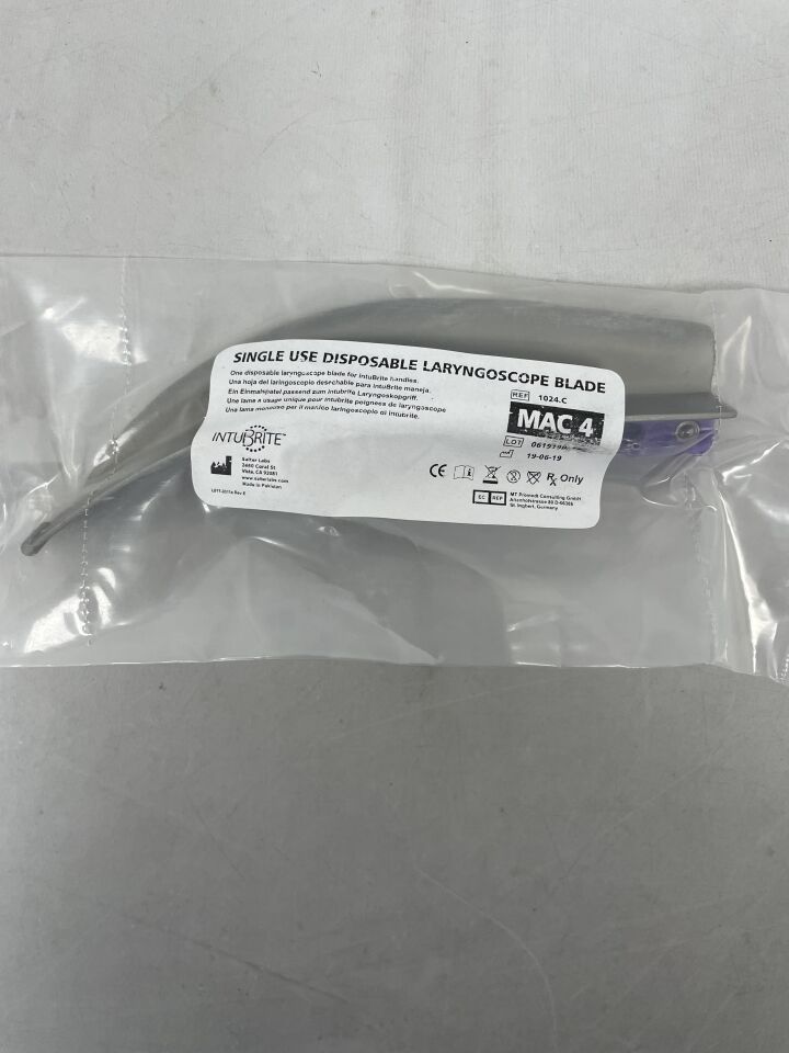 1024.C  -  SALTER LABS  -  Disposable Dual-LED Mac 4 Laryngoscope Blade , ( EA )  -  ( Expiry Date : 2099-12-31 )